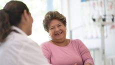 Older woman speaking with the doctor about her concerns
