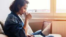 Woman with laptop